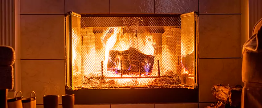 Mendota Hearth Landscape Fireplace Installation in Greenville, South Carolina