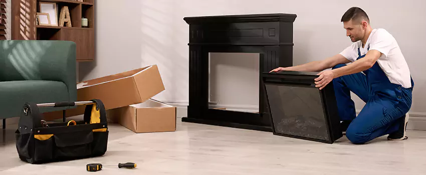 Old Rusted Metal Fireplace Repair And Replacement in Greenville, SC