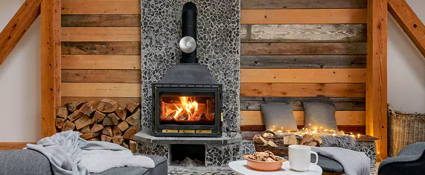 Thelin Hearth Products Direct Vent Gas Stove Fireplace Inspection in Greenville, South Carolina